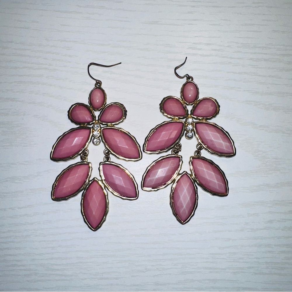 Pink Dangle Earrings